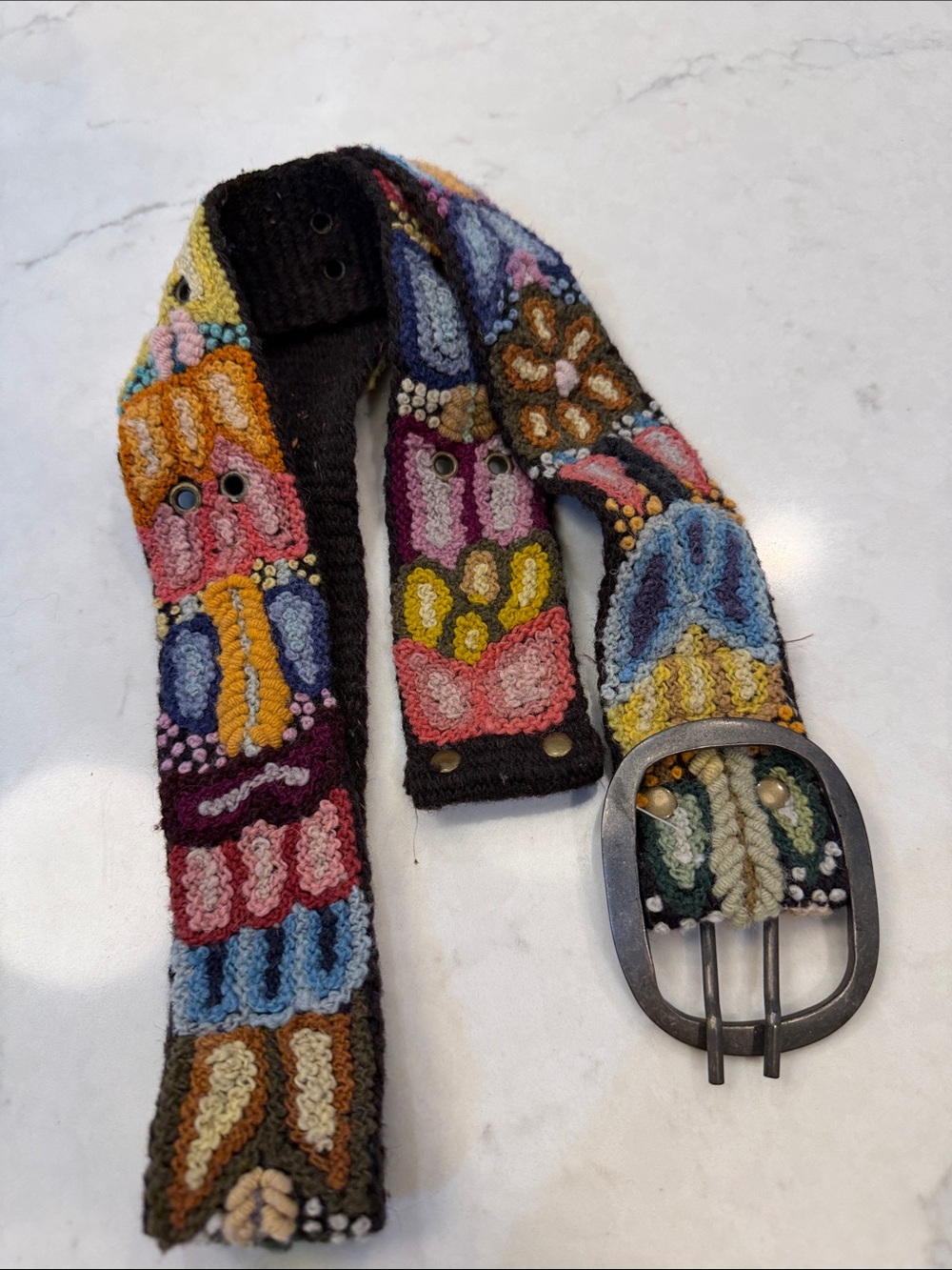 Pistil Multicolor Embroidered Women’s Belt Size Large